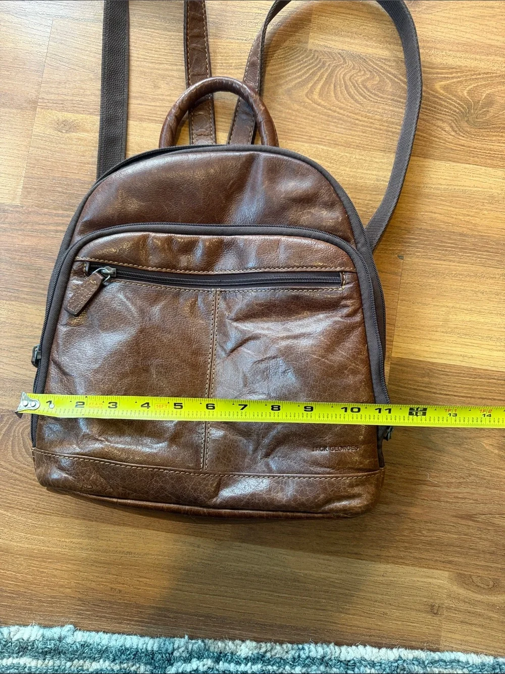 Jack Georges Leather Back Pack